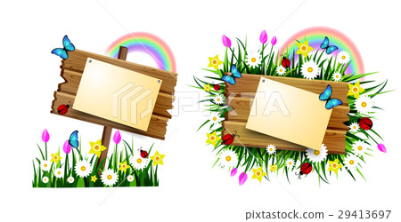 wooden board on a loan 29413697