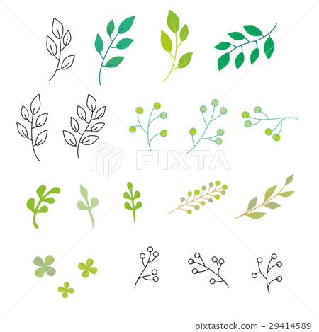 Illustration set of leaves Illustration set of leaves 29414589