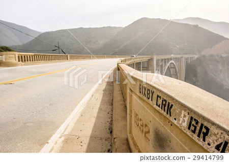 Bixby Creek Bridge on Highway 1, California 29414799
