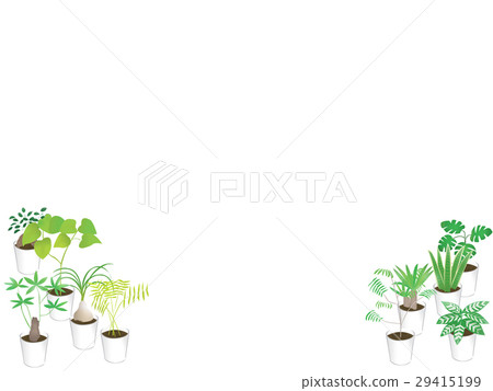 Houseplant illustration background material gardening 29415199