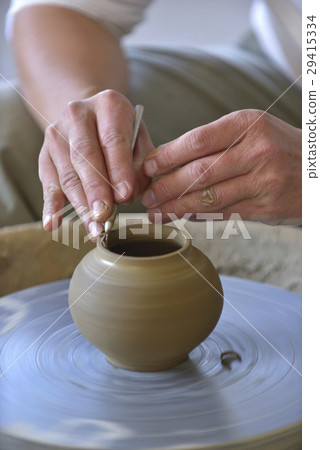 Hand-drawn embryo, porcelain, ceramic, hand, action Hand-drawn embryo, porcelain, ceramic, hand, action 29415334