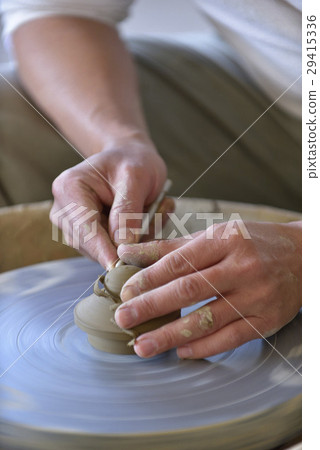 Hand-drawn embryo, porcelain, ceramic, hand, action Hand-drawn embryo, porcelain, ceramic, hand, action 29415336