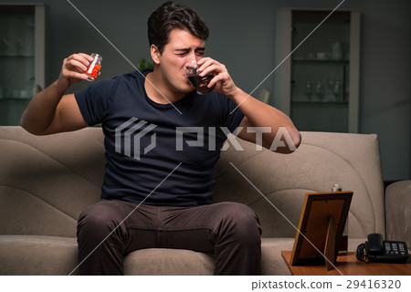 Desperate man thinking of suicide 29416320