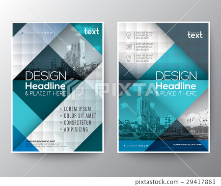 Blue and teal Brochure annual report cover Flyer Blue and teal Brochure annual report cover Flyer 29417861