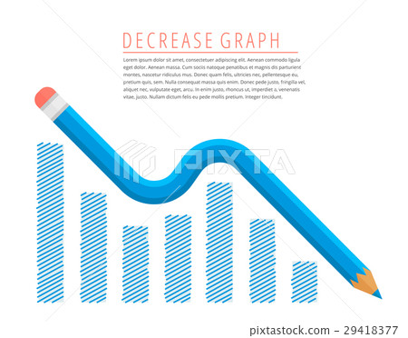 Decreasing graph concept. Decreasing graph concept. 29418377