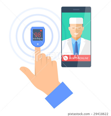 Smart phone with doctor online and pulsometer  29418622