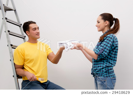 Wife and husband family doing home improvements 29418629