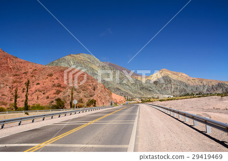 Hill of seven colours in Purmamarca on Ruta 52 29419469