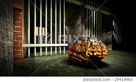 The mind of monster inside prison cell 3d 29419963