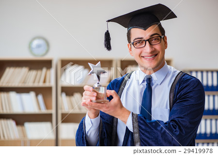 Young man graduating from university Young man graduating from university 29419978