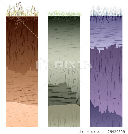 Cut of soil columns (profile). 29420239