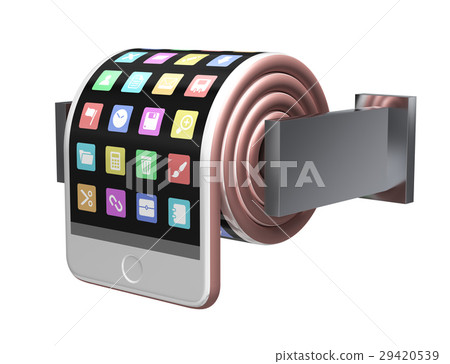 Concept Of Smartphone Like A Toilet Roll 29420539