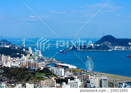 A view of the Kanmon Strait (view from the Strait Yume Tower) 29421405