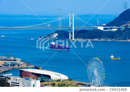 A view of the Kanmon Strait (view from the Strait Yume Tower) 29421406