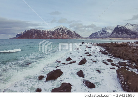 Scagsanden beach in Lofoten islands 29421696