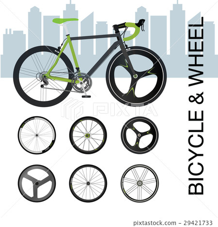 Bicycle wheel Set vector illustration 29421733