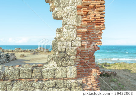 Ruins along the coast Puerto Rico 29422068