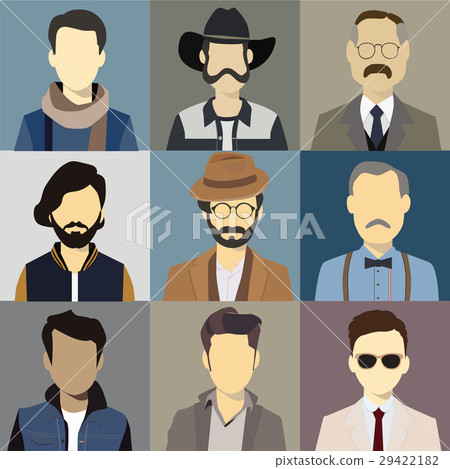 Men illustration avatar Vector Men illustration avatar Vector 29422182