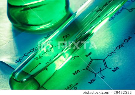 Chemical tubes with reaction formula 29422552