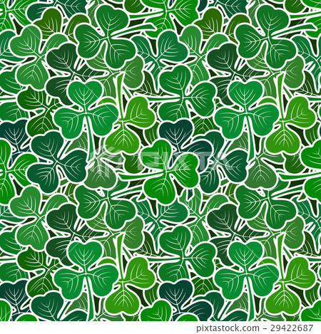 Clover Leaves, Seamless 29422687