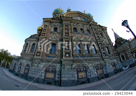 Famous church of the Savior on Spilled Blood in Famous church of the Savior on Spilled Blood in 29423044