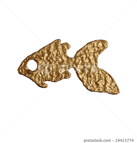 Gold fishes hand painted illustration. Gold fishes hand painted illustration. 29423774
