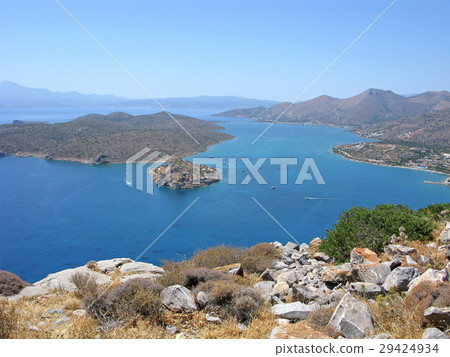 Crete, Mirabello bay with Spinalonga fortress Crete, Mirabello bay with Spinalonga fortress 29424934
