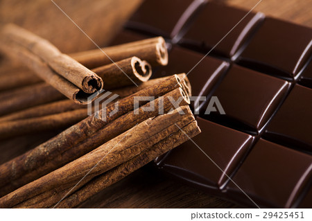 Dark chocolate with candy sweet, dessert food Dark chocolate with candy sweet, dessert food 29425451
