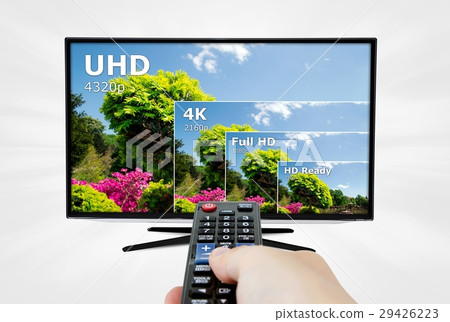 TV ultra HD. 8K television resolution technology 29426223