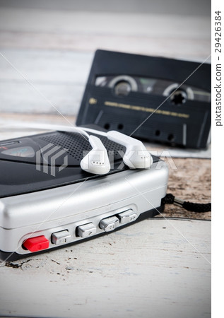 Old casette tape player and recorder Old casette tape player and recorder 29426384