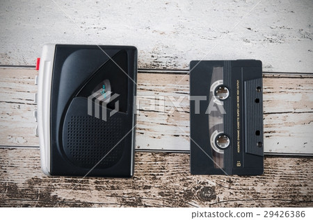 Old tape player, recorder and casette 29426386