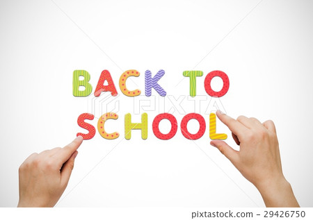 Hand put the words Back To School Hand put the words Back To School 29426750