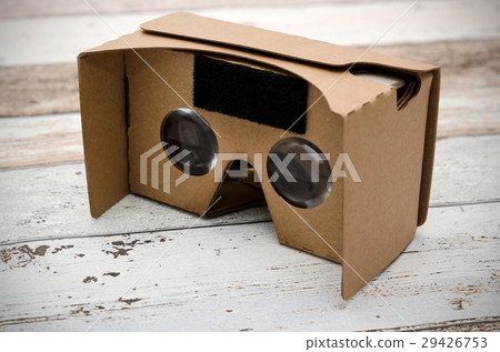 Virtual reality cardboard glasses. 29426753