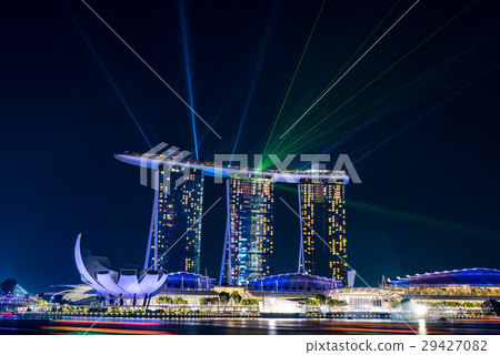 Laser show of Singapore · Marina Bay Sands Hotel 29427082