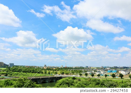 Scenic view of the blue sky with a nice view Scenic view of the blue sky with a nice view 29427458