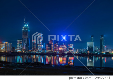 High-rise building group in Shenzhen China Night view High-rise building group in Shenzhen China Night view 29427481