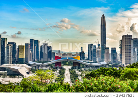 Scenery of high-rise building group in Shenzhen, China Scenery of high-rise building group in Shenzhen, China 29427625