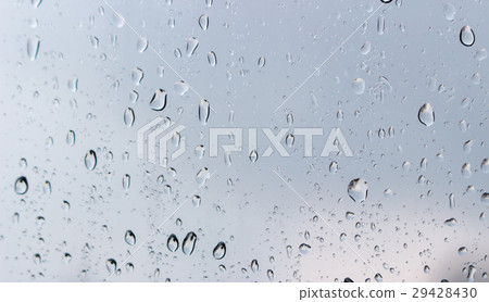 Drops of rain on the glass Drops of rain on the glass 29428430