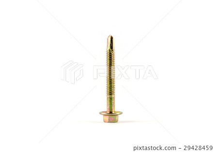 Close up screw isolated on white background Close up screw isolated on white background 29428459