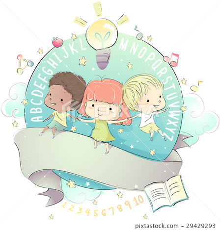 Kids Education Design Ribbon Kids Education Design Ribbon 29429293