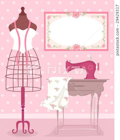 Shabby Sewing Mannequin 29429317