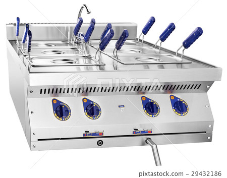 clean deep fryer close up photo in kitchen hi 29432186