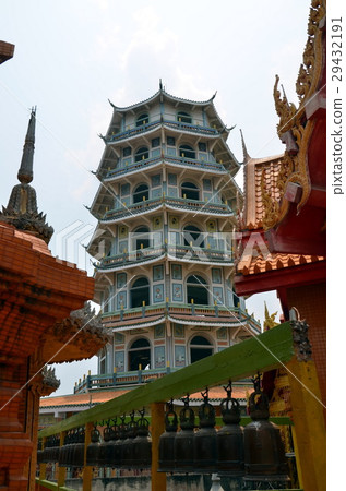 Buddhist temple in Chinese style. Kanchanaburi Buddhist temple in Chinese style. Kanchanaburi 29432191