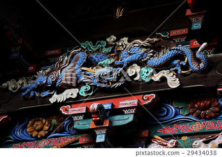 Sculpture of the dragon shrine of the Chichibu Shrine (Chichibu Three companies) Saitama Prefecture Chichibu 29434038