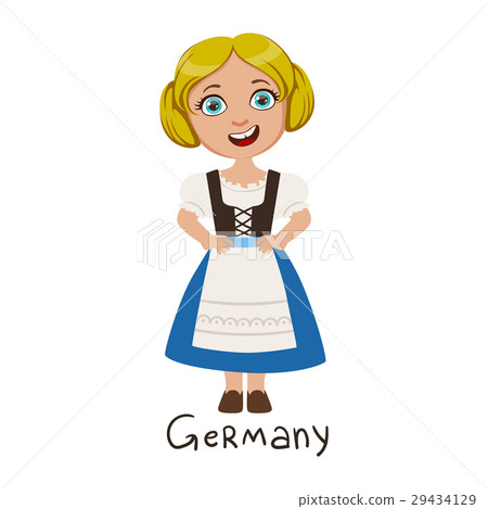 Girl In Germany Country National Clothes, Wearing 29434129