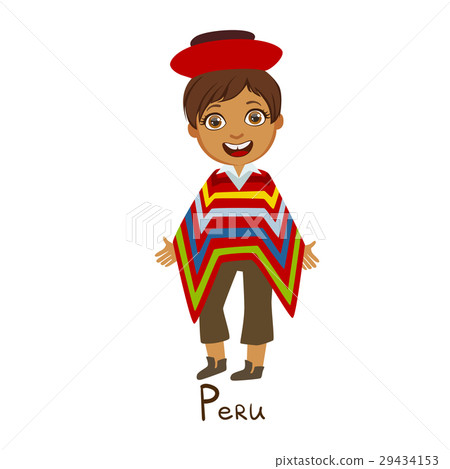Boy In Peru Country National Clothes, Wearing Boy In Peru Country National Clothes, Wearing 29434153