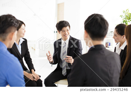 Business People Corporate Communication Meeting in office Business People Corporate Communication Meeting in office 29435246