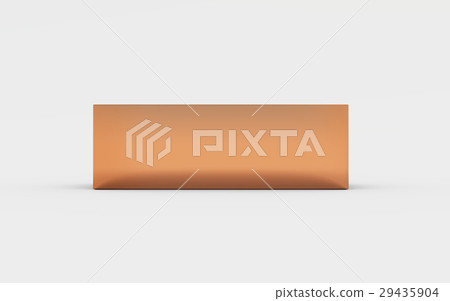copper box tray front view in grey background copper box tray front view in grey background 29435904