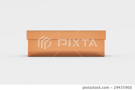 copper box tray lower view in grey background copper box tray lower view in grey background 29435908
