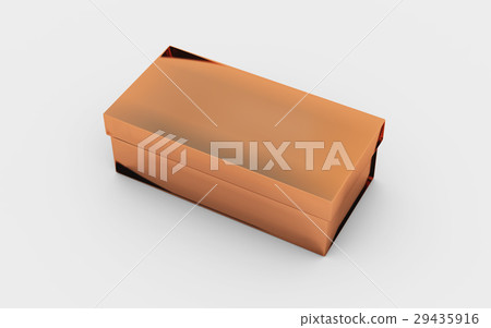 copper box view in grey background copper box view in grey background 29435916